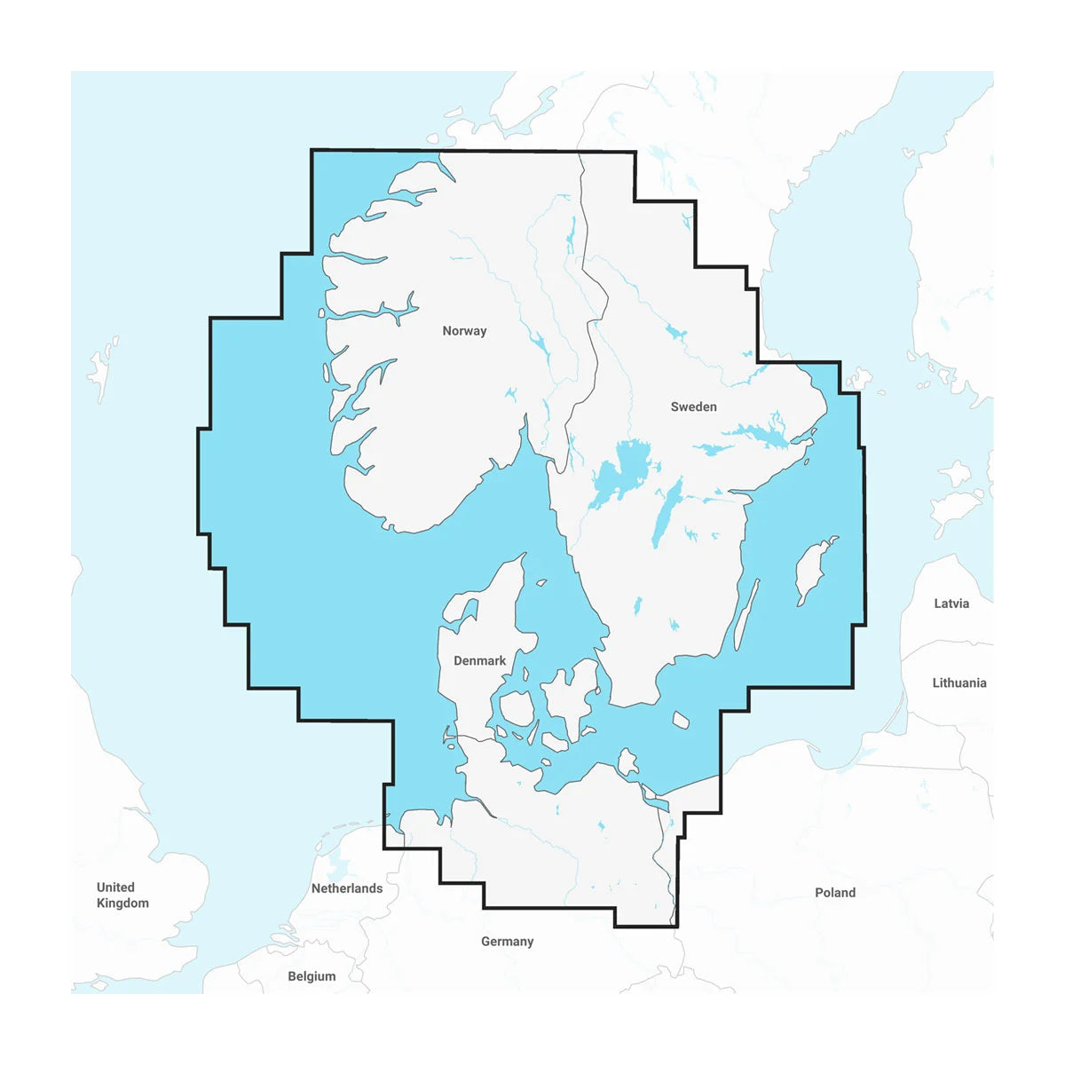 Scandinavia, South & Germany, North - Marine Charts