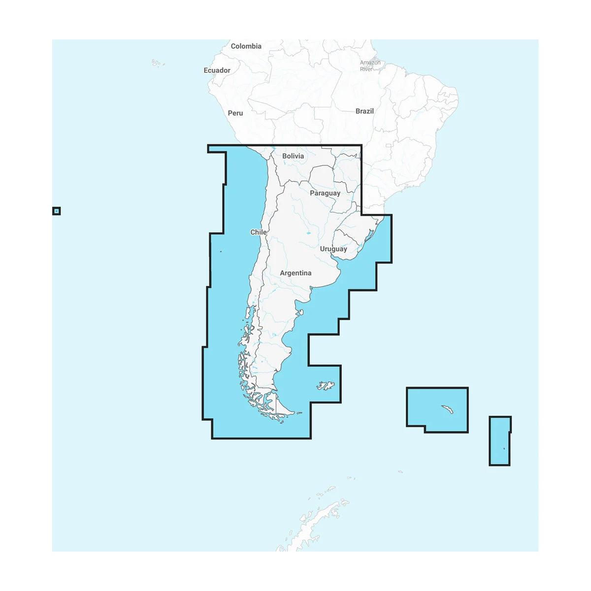 Chile, Argentina & Easter Island - Marine Charts