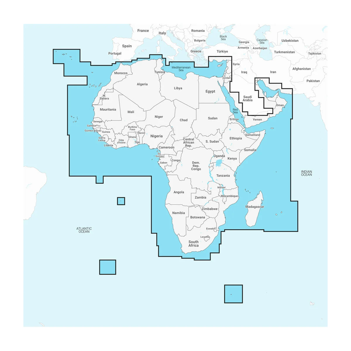 Africa & Middle East - Marine Charts